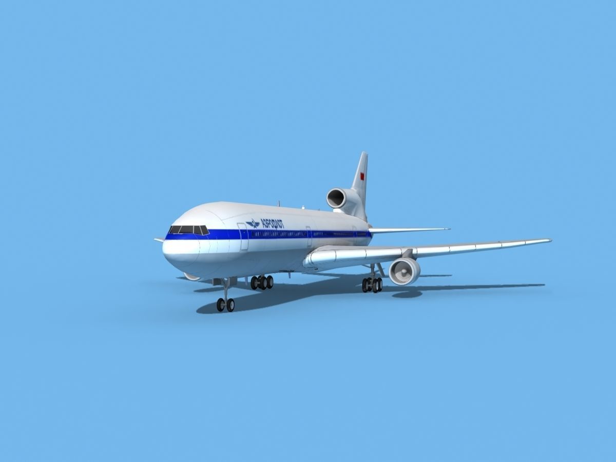 Lockheed L-1011 TriStar Aeroflot 3D model_1