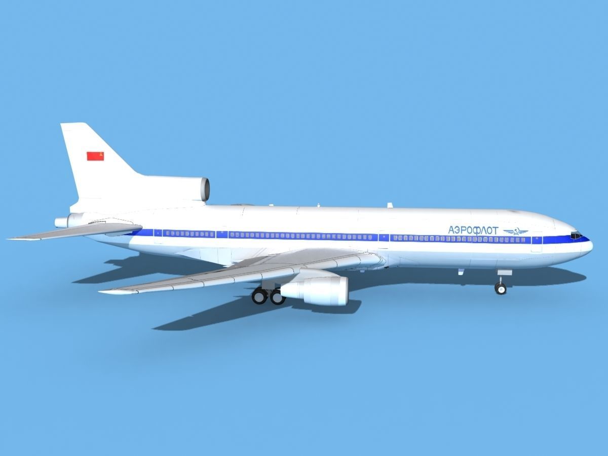 Lockheed L-1011 TriStar Aeroflot 3D model_4