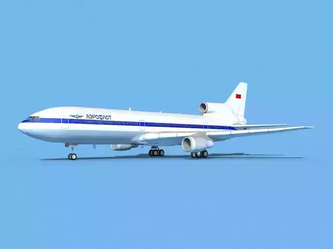 Lockheed L-1011 TriStar Aeroflot 3D model