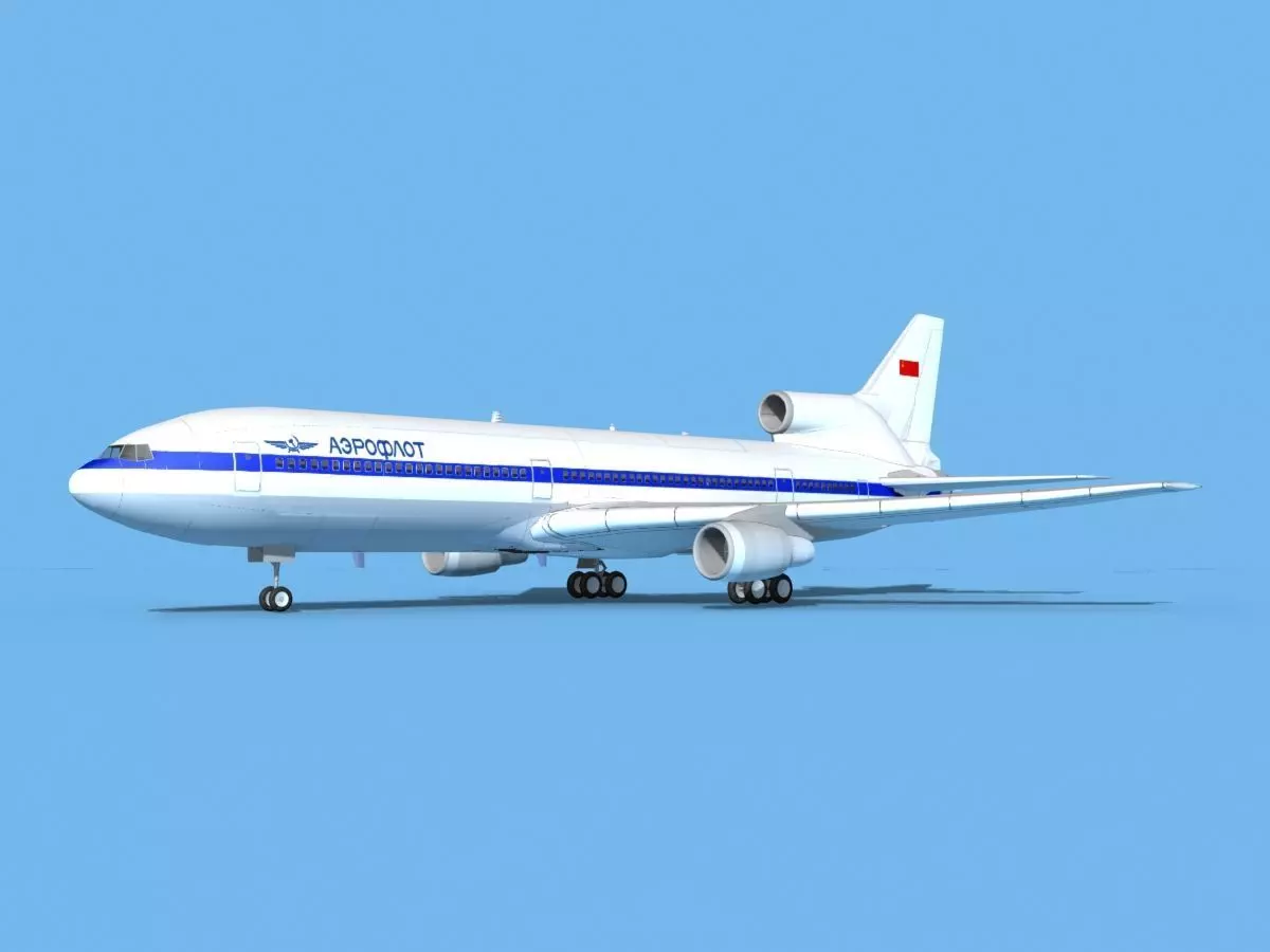 Lockheed L-1011 TriStar Aeroflot 3D model_0