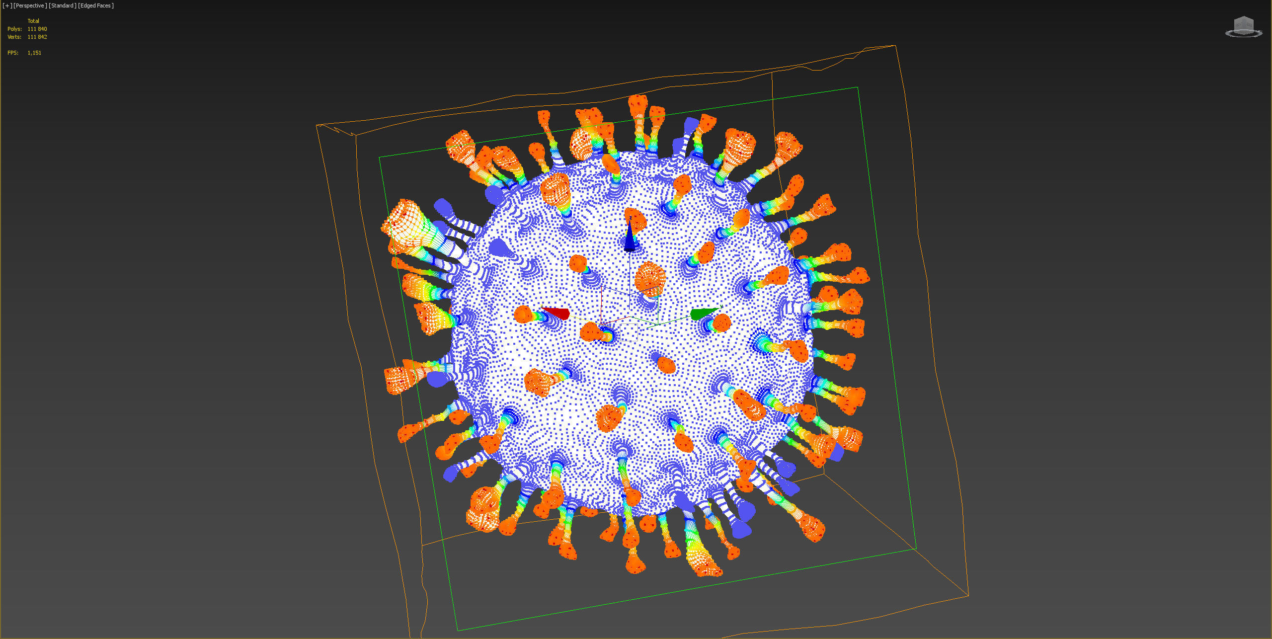 Corona Virus COVID-19 PBR Animation 3D model_10