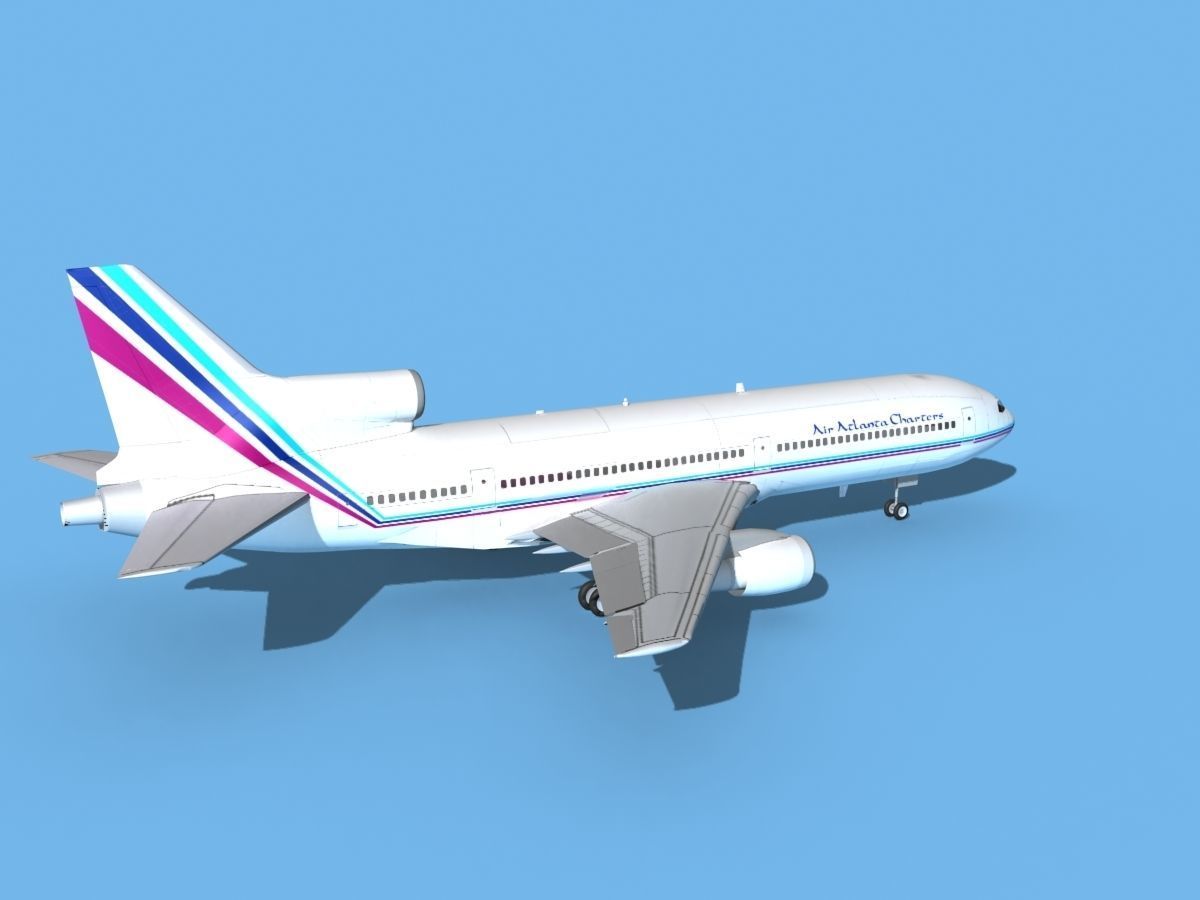 Lockheed L-1011 TriStar Air Atlanta 3D model_5