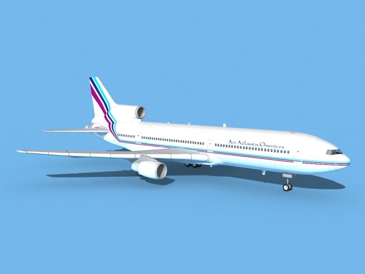 Lockheed L-1011 TriStar Air Atlanta 3D model_3