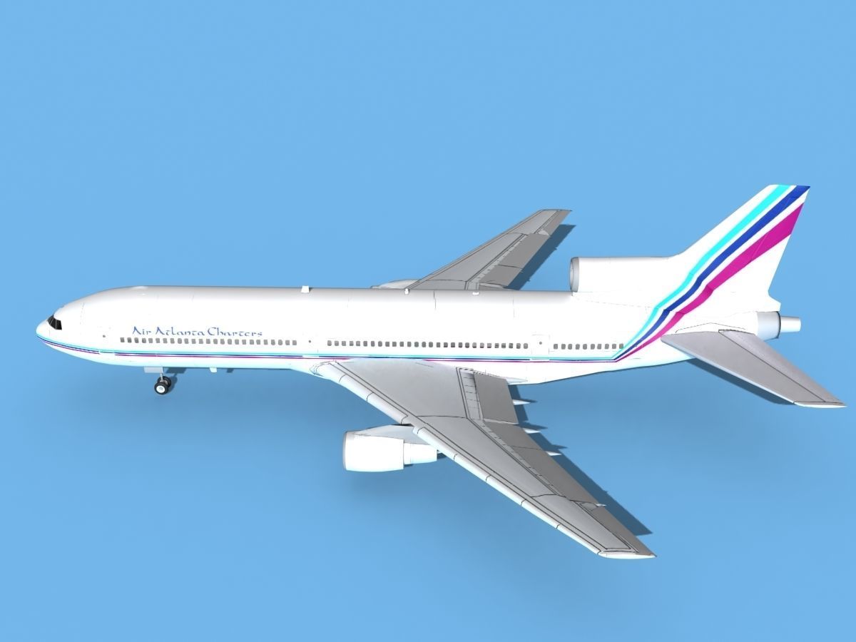 Lockheed L-1011 TriStar Air Atlanta 3D model_9