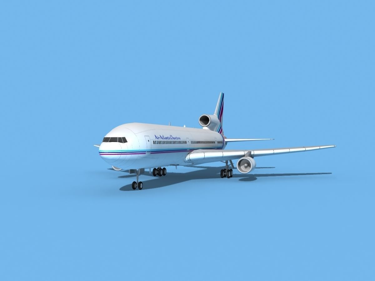 Lockheed L-1011 TriStar Air Atlanta 3D model_1