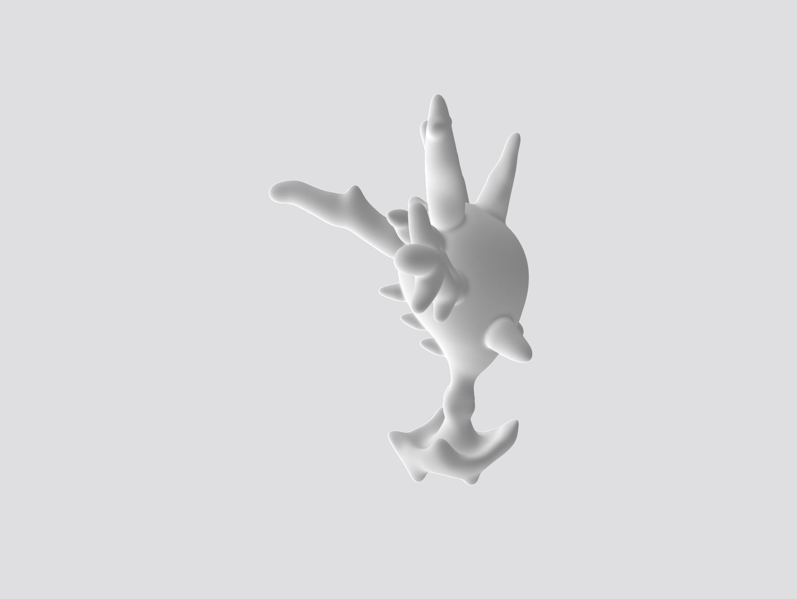 Pokemon - Cursola 3D print model_2