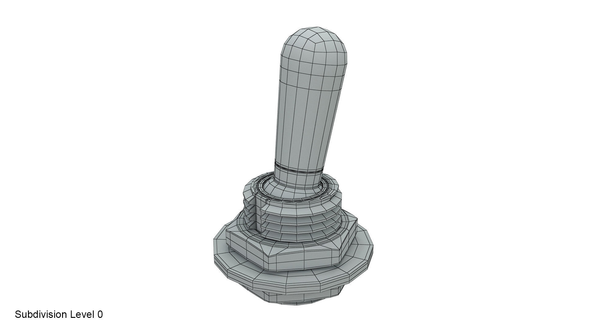 Toggle switch 3D model_12