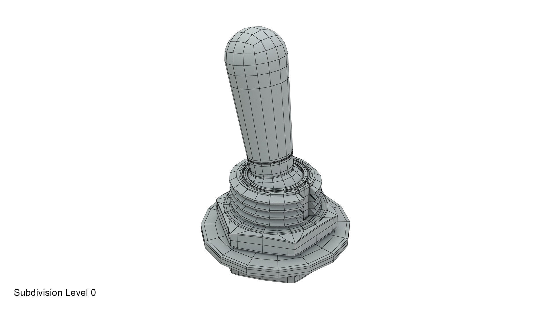 Toggle switch 3D model_11