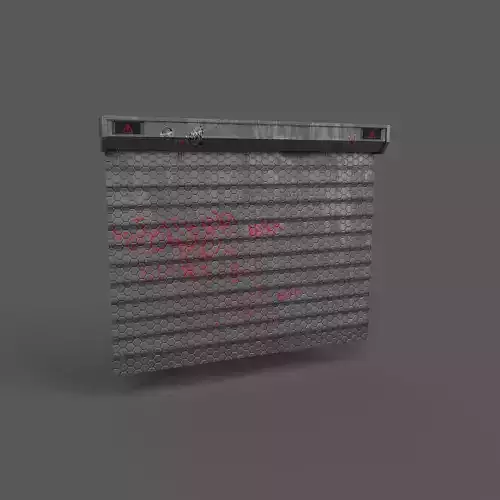 Sci-fi doors Low-poly 3D model