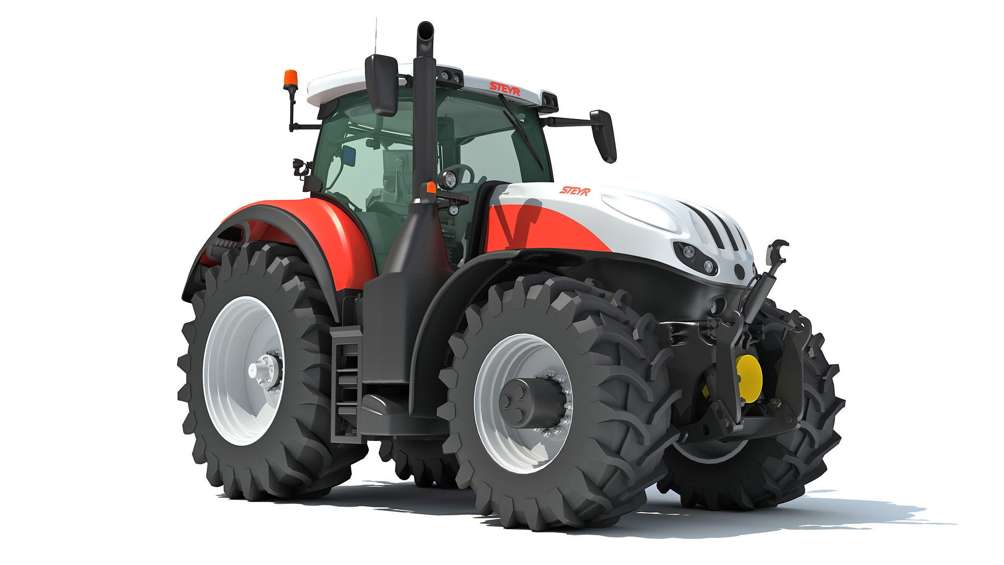 Steyr Tractor 3D model_6