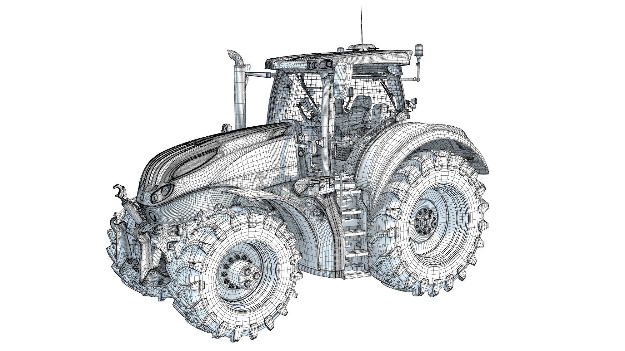 Steyr Tractor 3D model_15