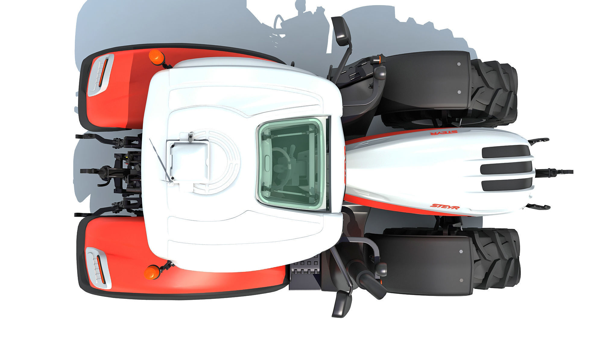 Steyr Tractor 3D model_11