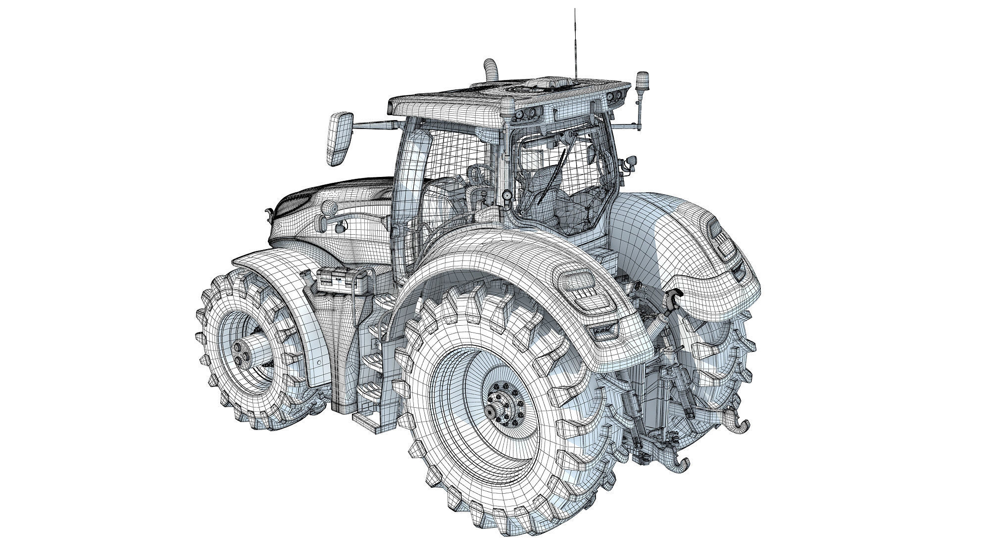 Steyr Tractor 3D model_16