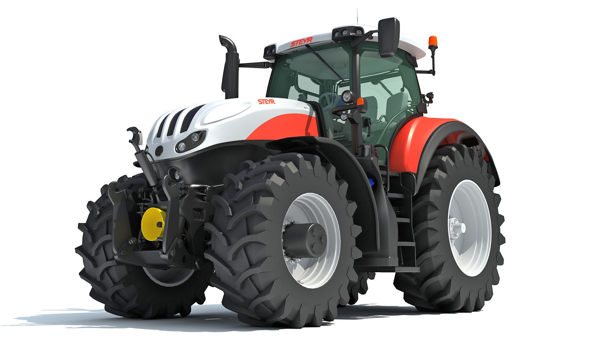 Steyr Tractor 3D model_8