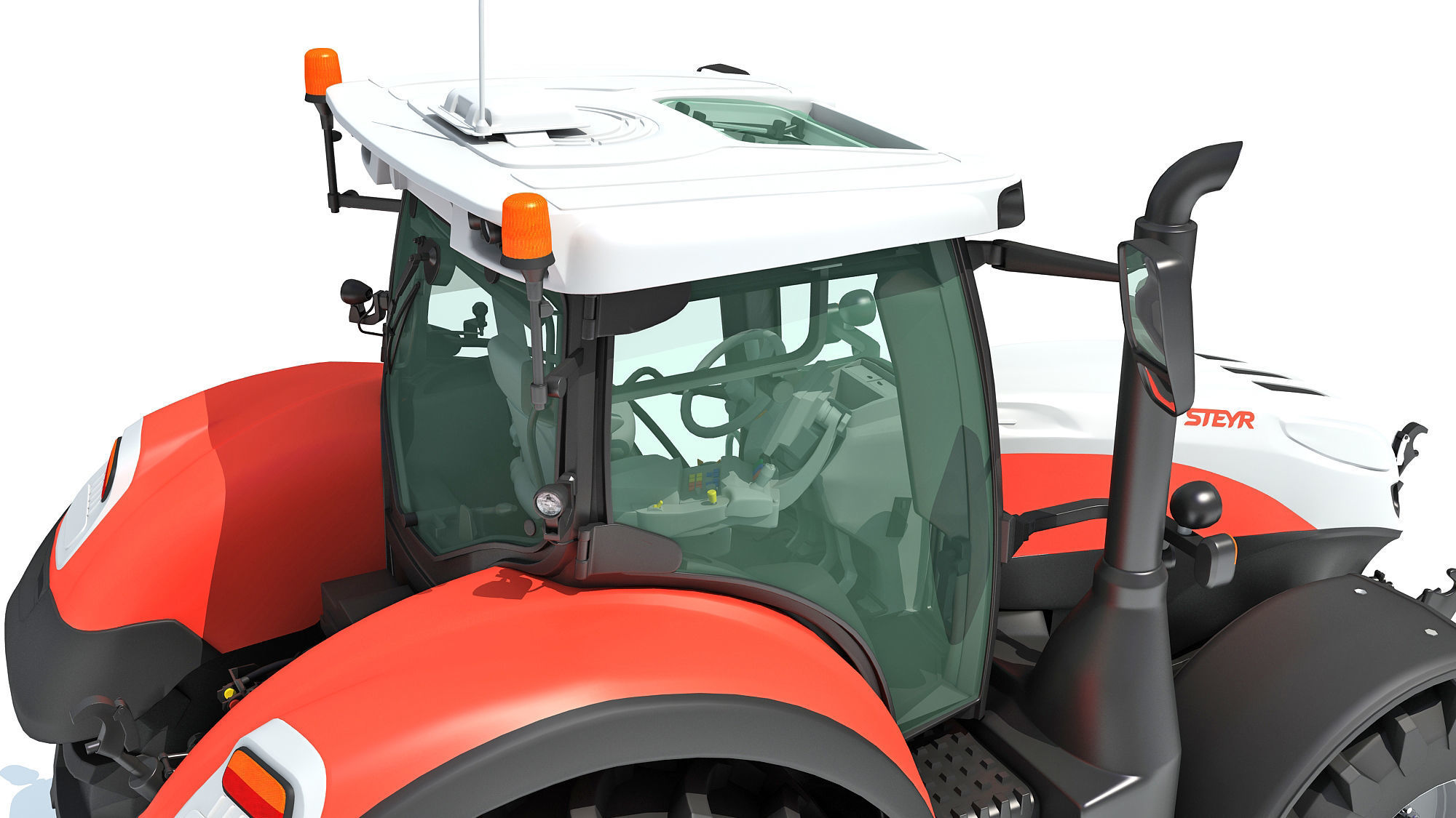 Steyr Tractor 3D model_12