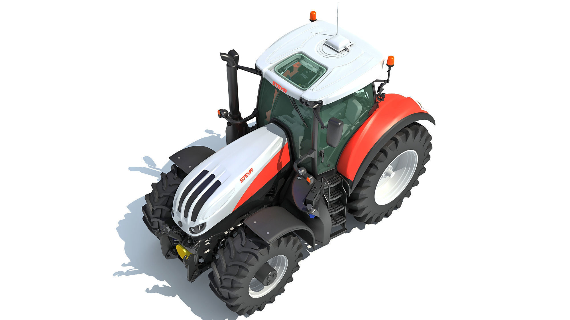 Steyr Tractor 3D model_9