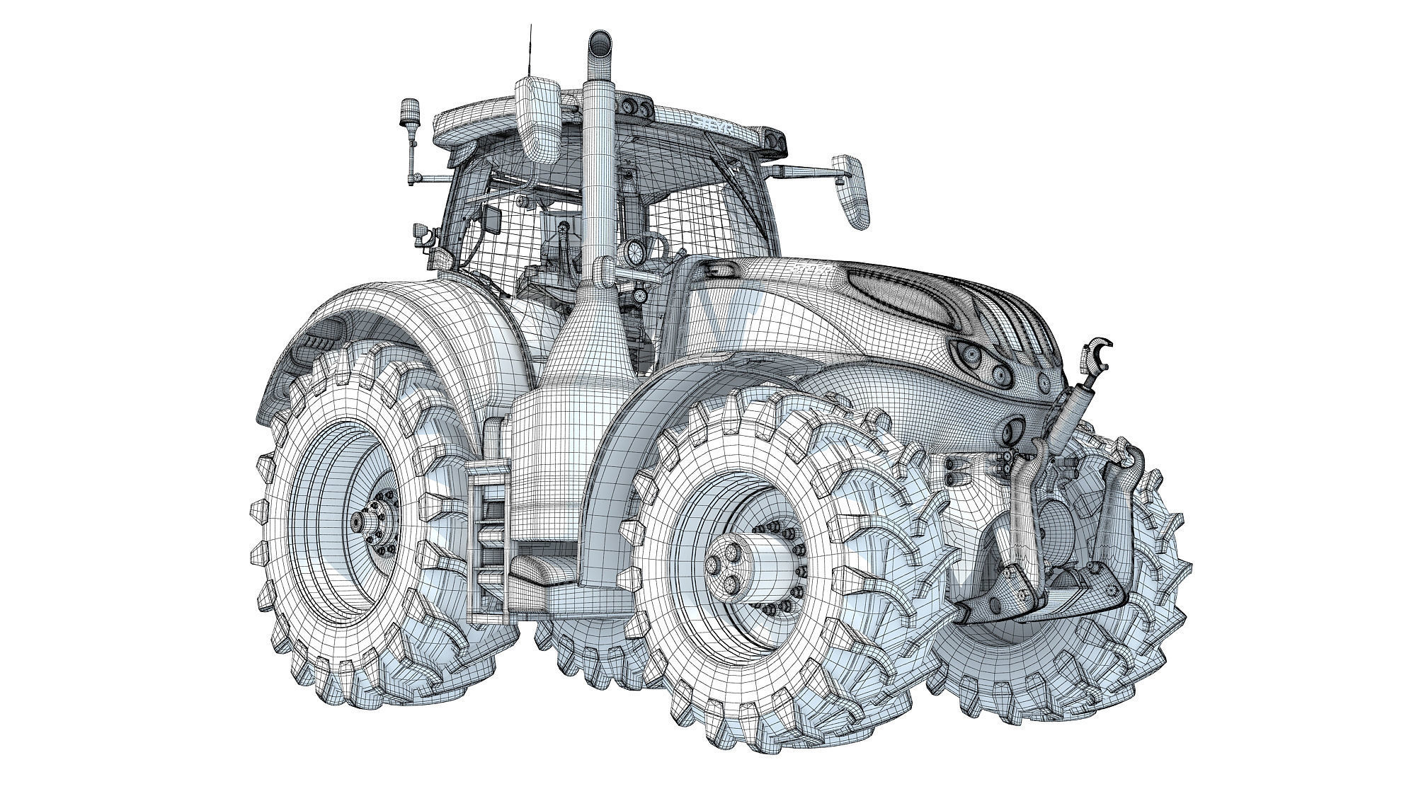 Steyr Tractor 3D model_19