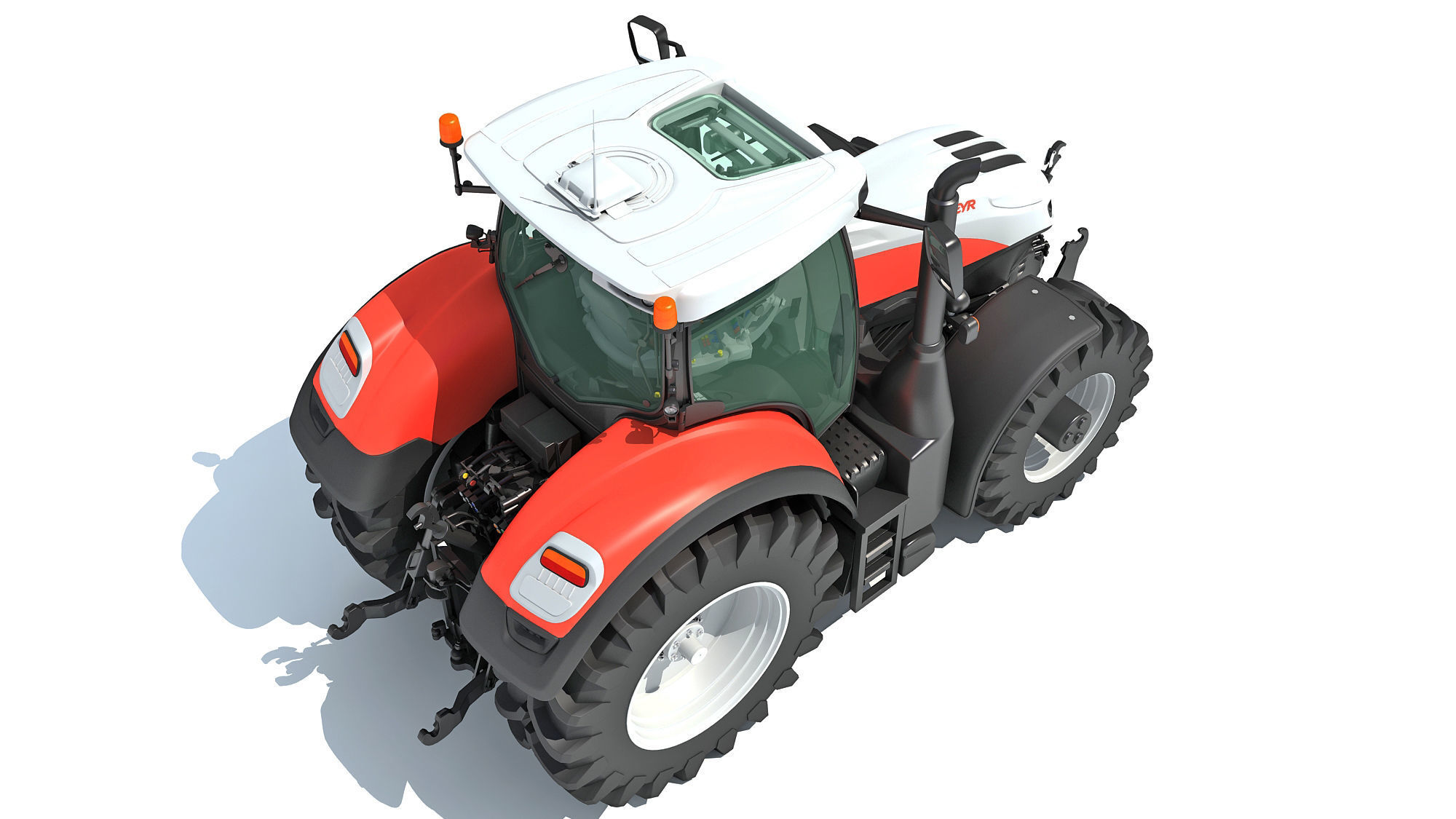 Steyr Tractor 3D model_10
