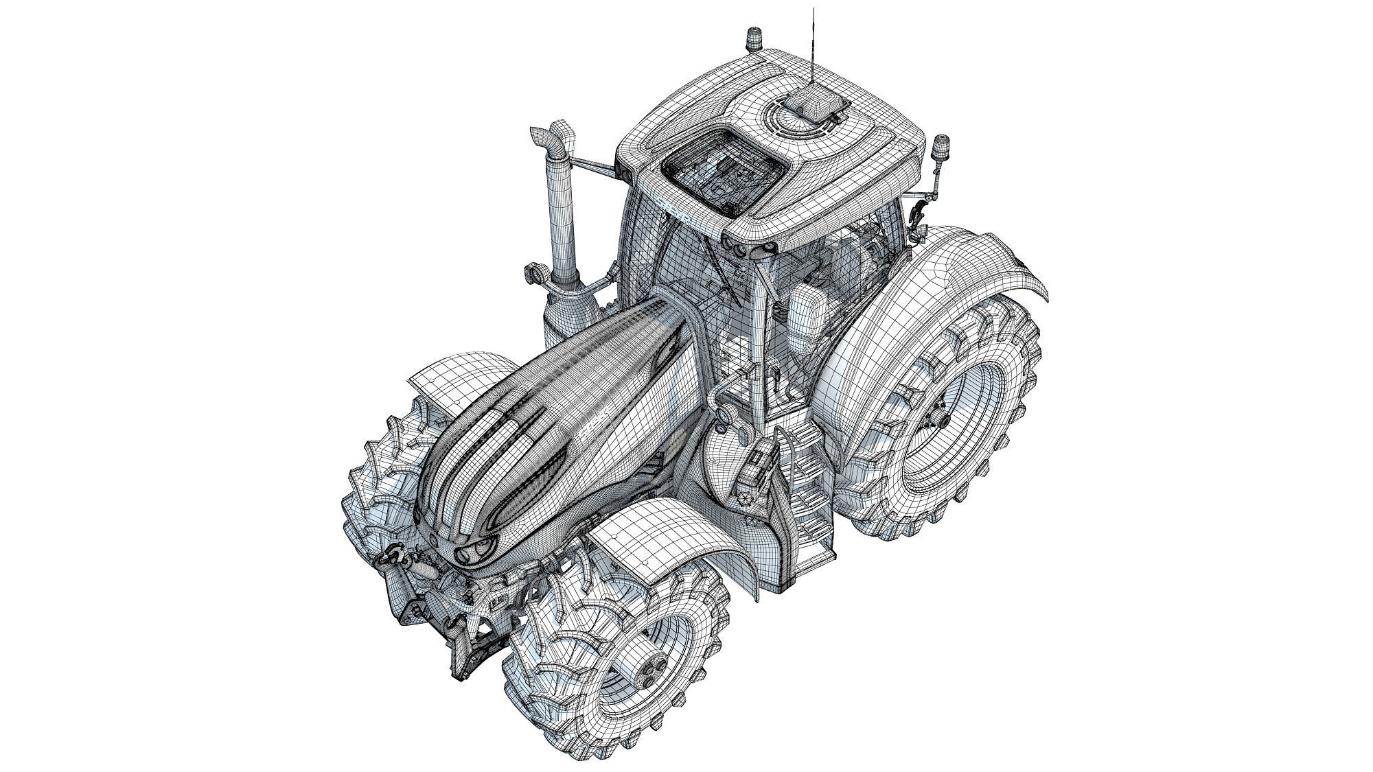 Steyr Tractor 3D model_20