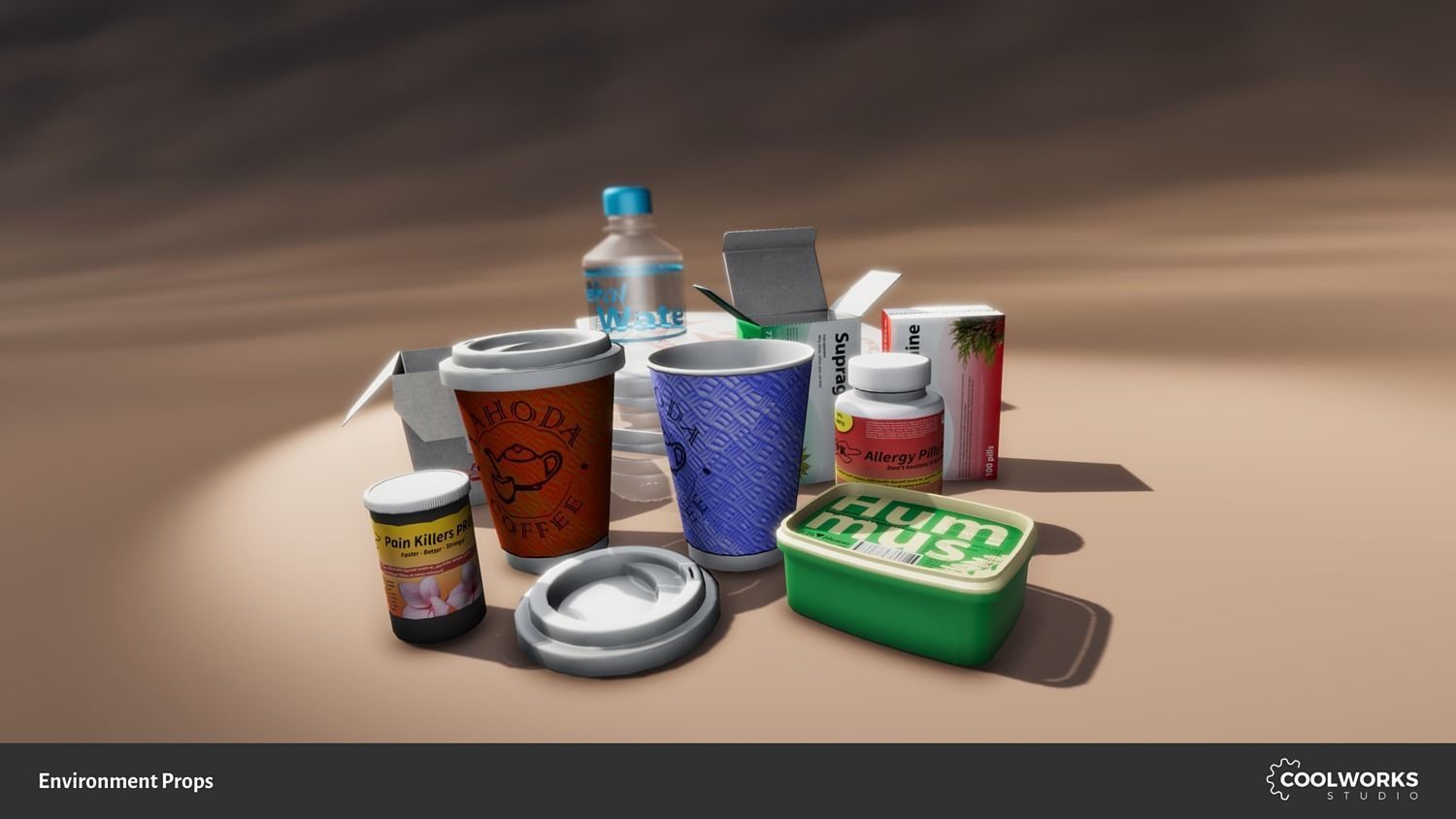 Environment Props Low-poly 3D model_1