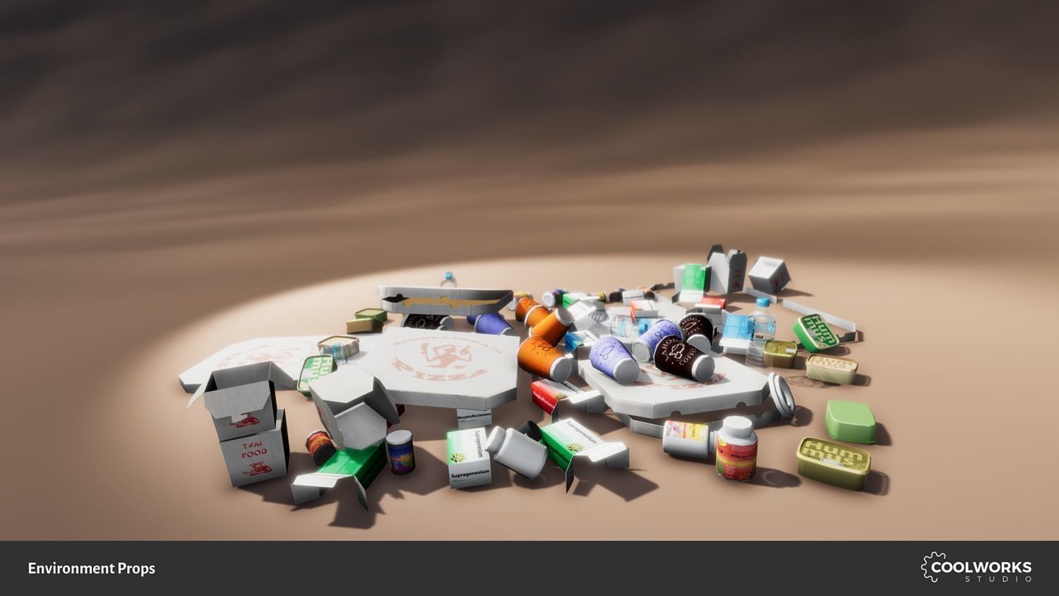 Environment Props Low-poly 3D model_2