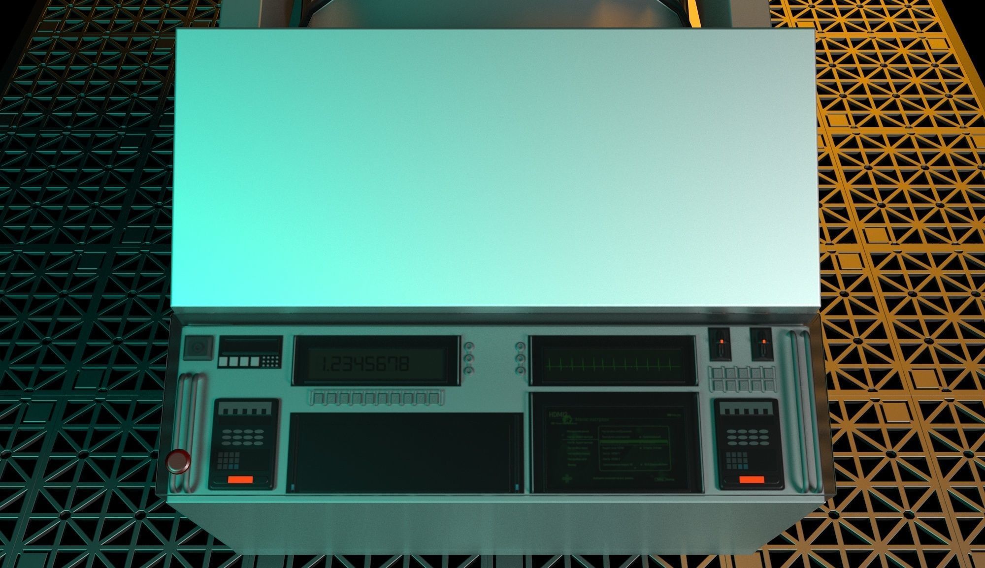 Hyper sleep chamber Aliens 3D model_7