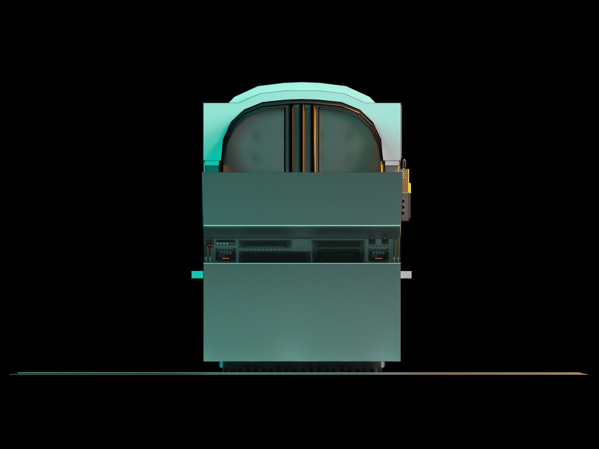 Hyper sleep chamber Aliens 3D model_5