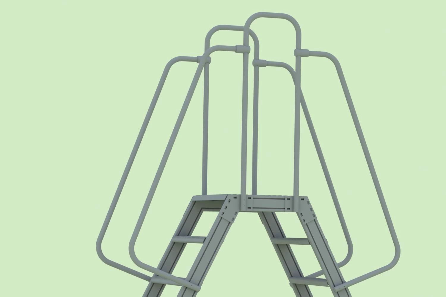 Double Sided Step Ladder 3D model_1