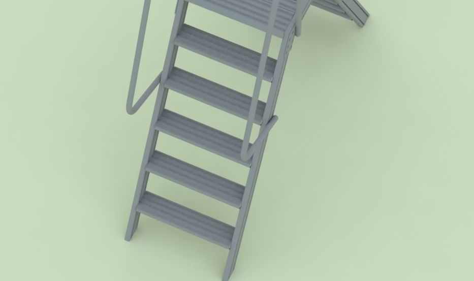 Double Sided Step Ladder 3D model_4