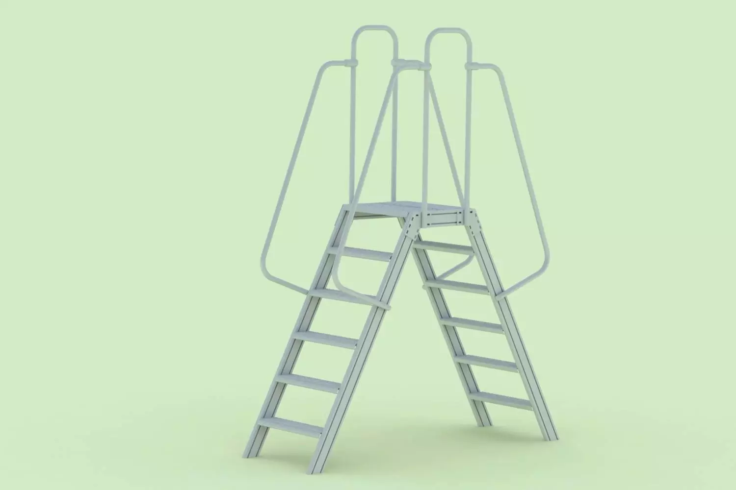 Double Sided Step Ladder 3D model_0