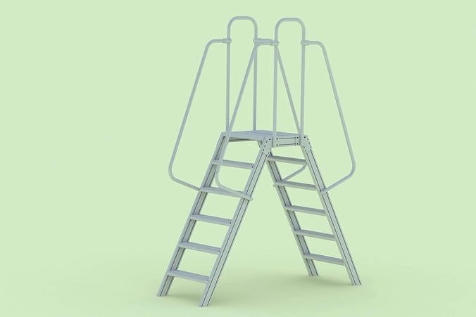 Double Sided Step Ladder 3D model