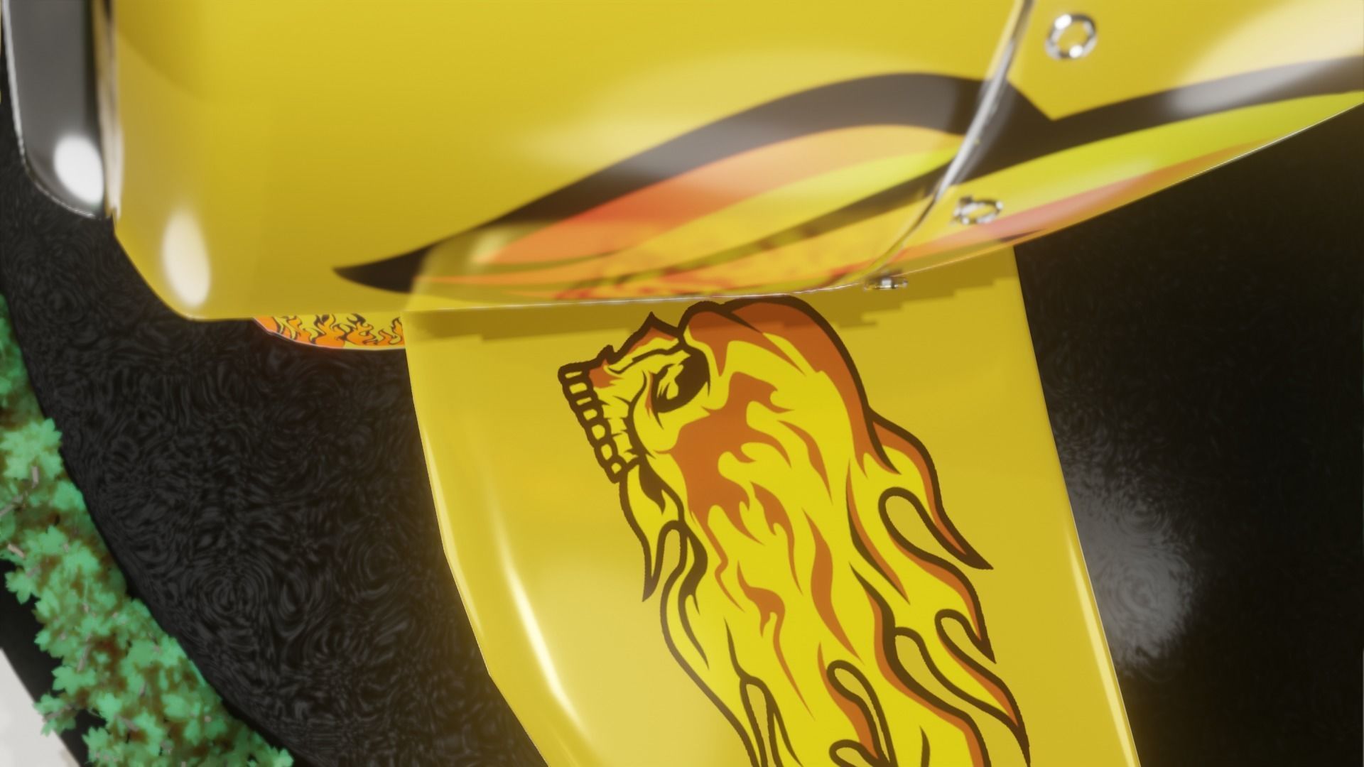 Stylized Airplane PBR 3D model_7