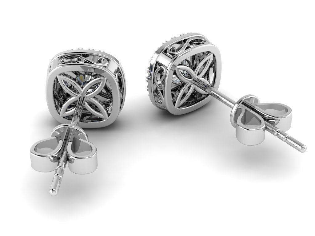 Diamond Jewelry Earring 5mm STONE 003 3D print model_24