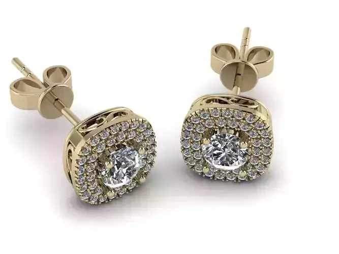 Diamond Jewelry Earring 5mm STONE 003 3D print model