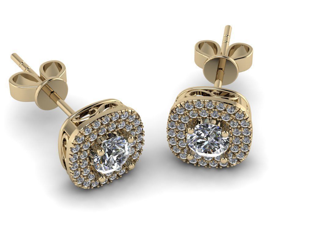 Diamond Jewelry Earring 5mm STONE 003 3D print model_22