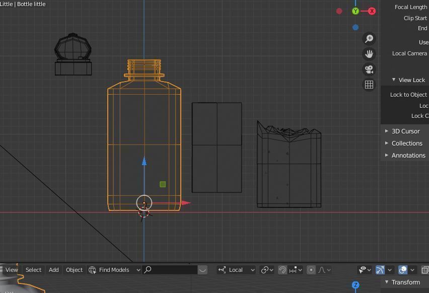 Little Hand Sanitizer Low-poly 3D model_4