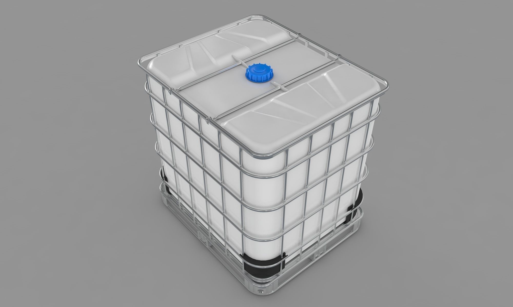 Water Tank IBC 3D model_8