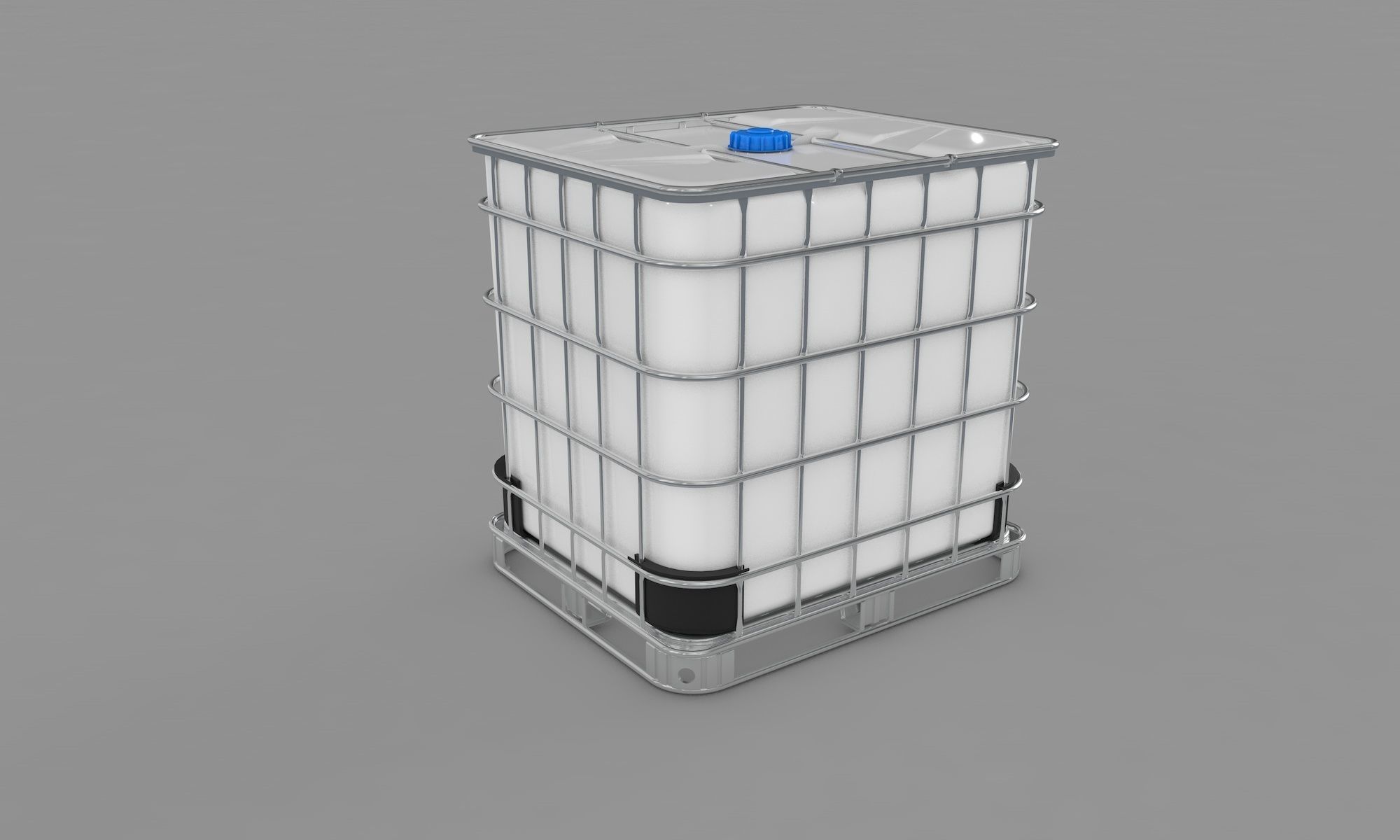 Water Tank IBC 3D model_2