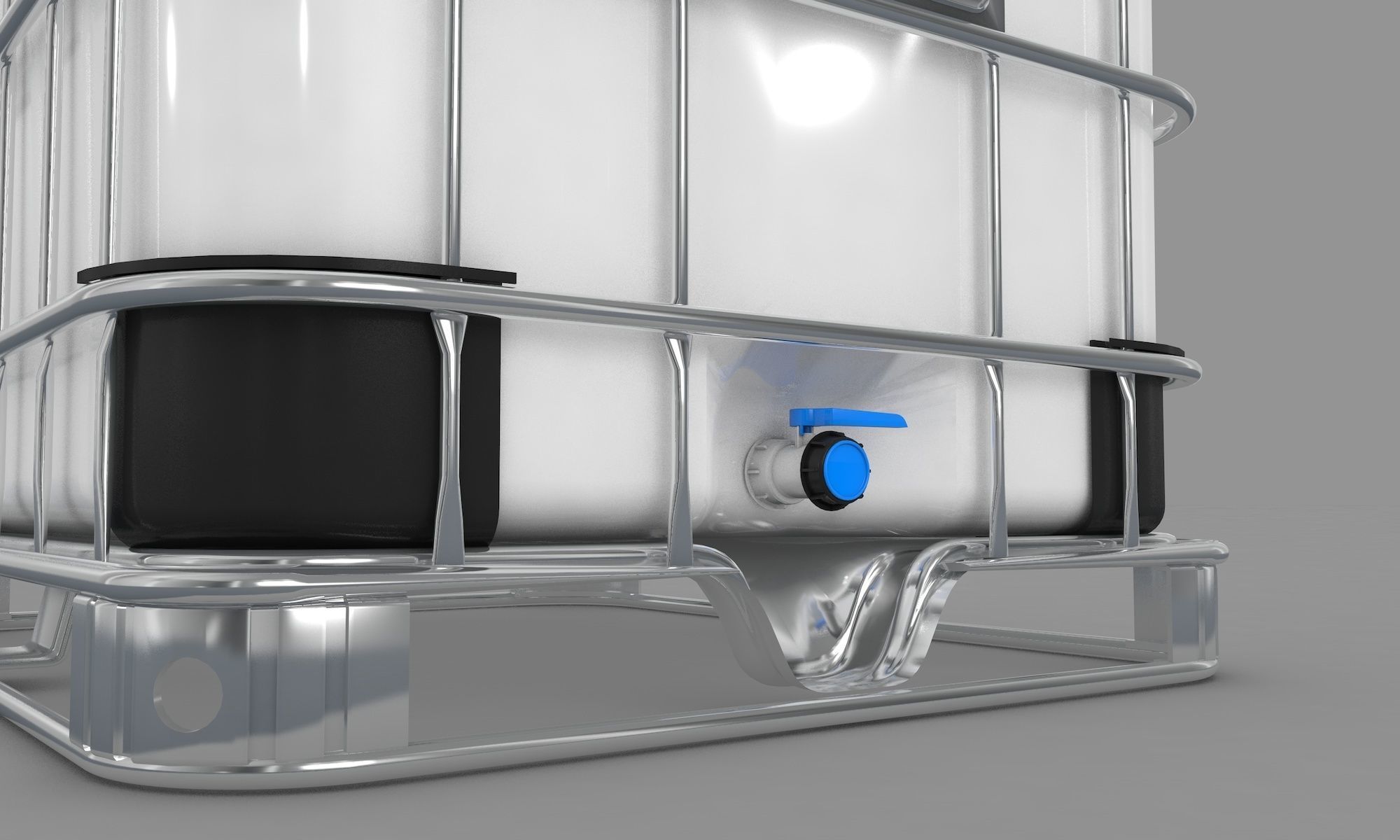 Water Tank IBC 3D model_4