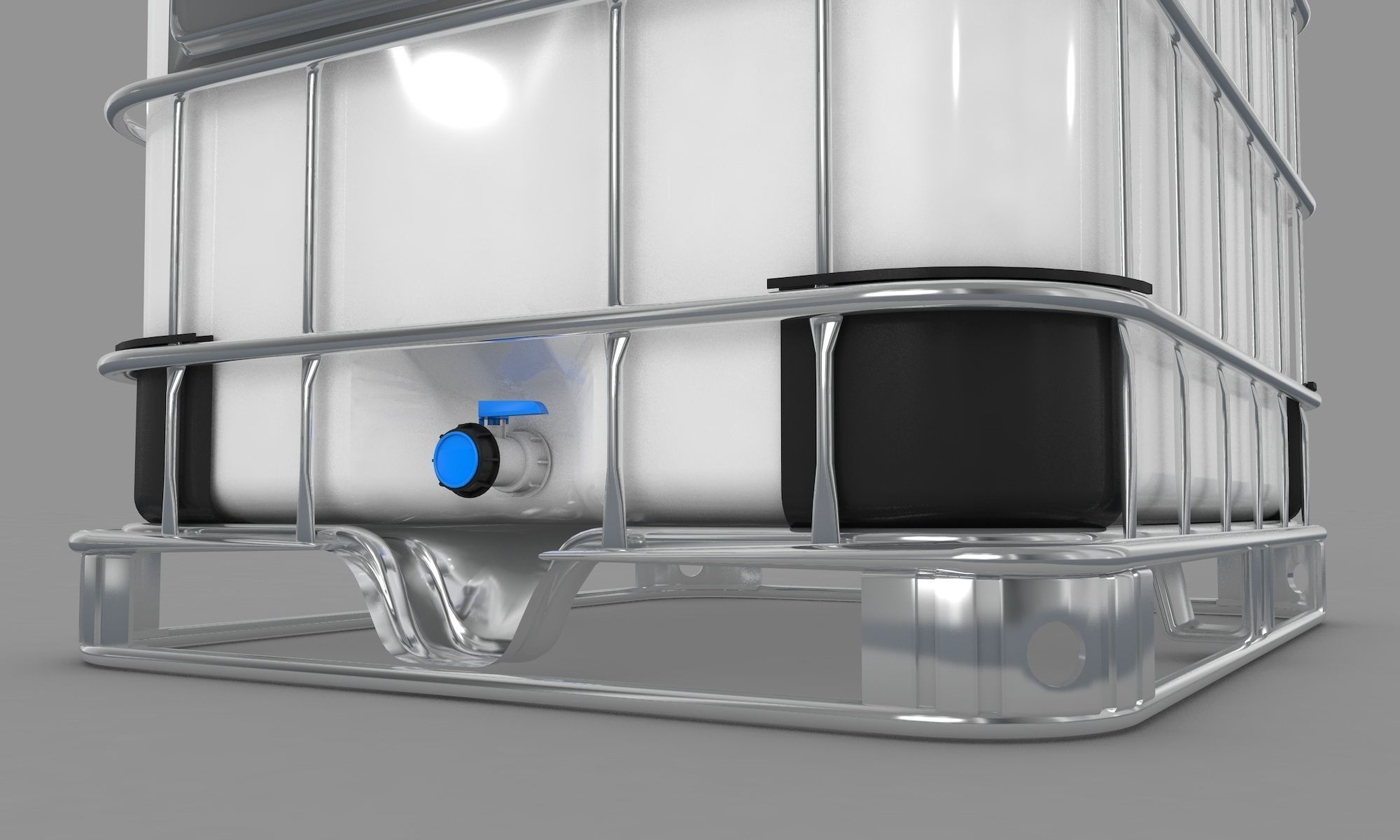 Water Tank IBC 3D model_5