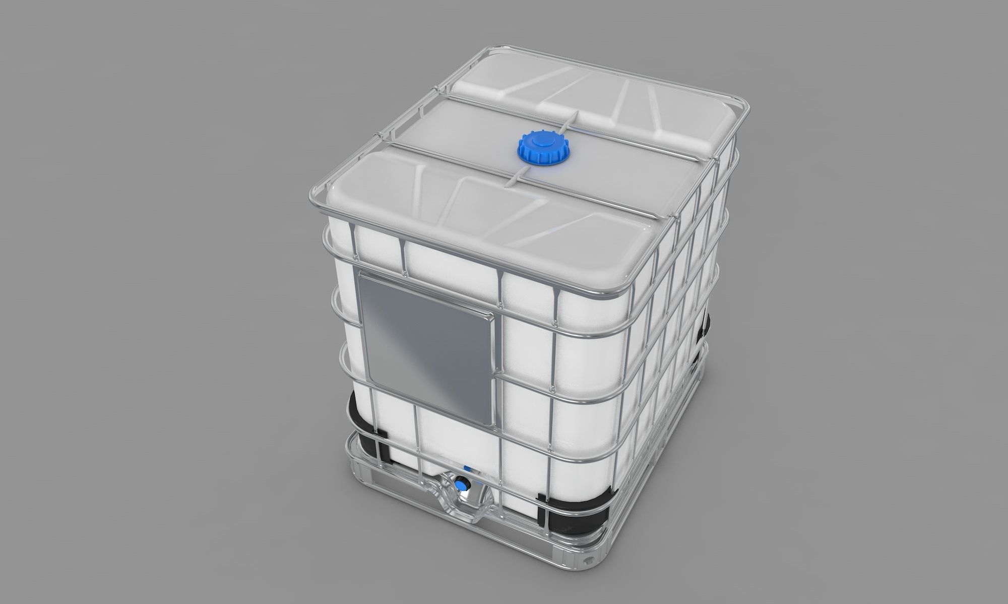 Water Tank IBC 3D model_9