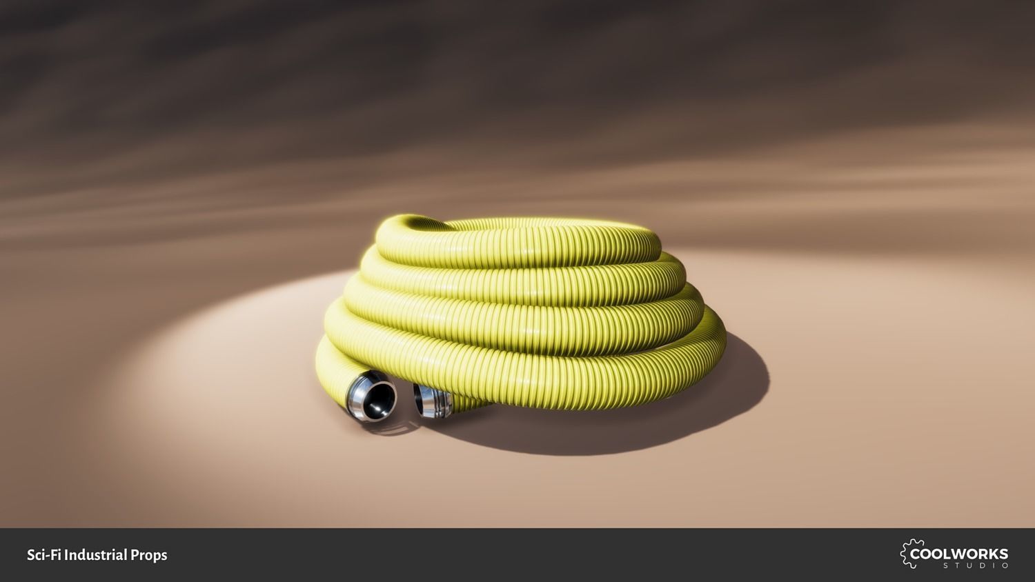Sci-Fi Industrial Props Low-poly 3D model_4
