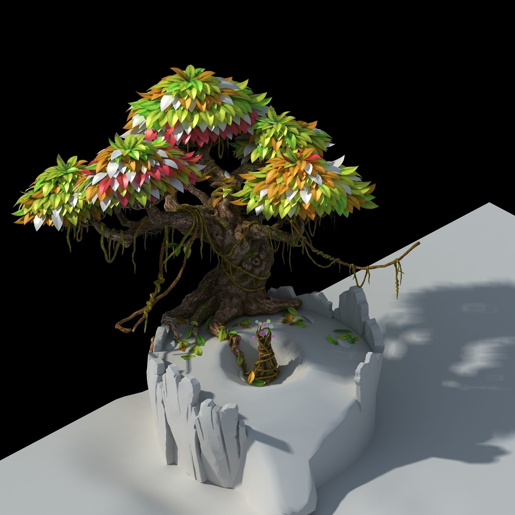 Hundred Flowers Valley - Big Tree 01 3D model_2