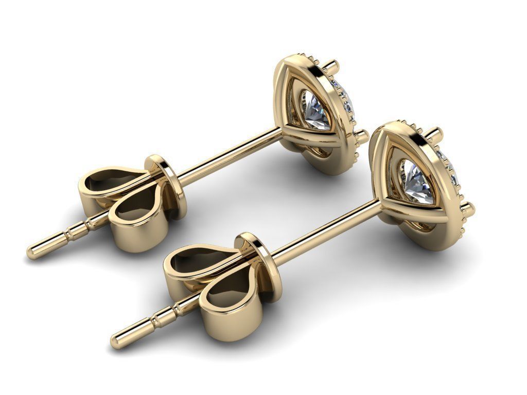 Diamond Jewelry Earring 5mm STONE 009 3D print model_5