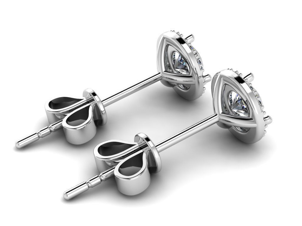 Diamond Jewelry Earring 5mm STONE 009 3D print model_14