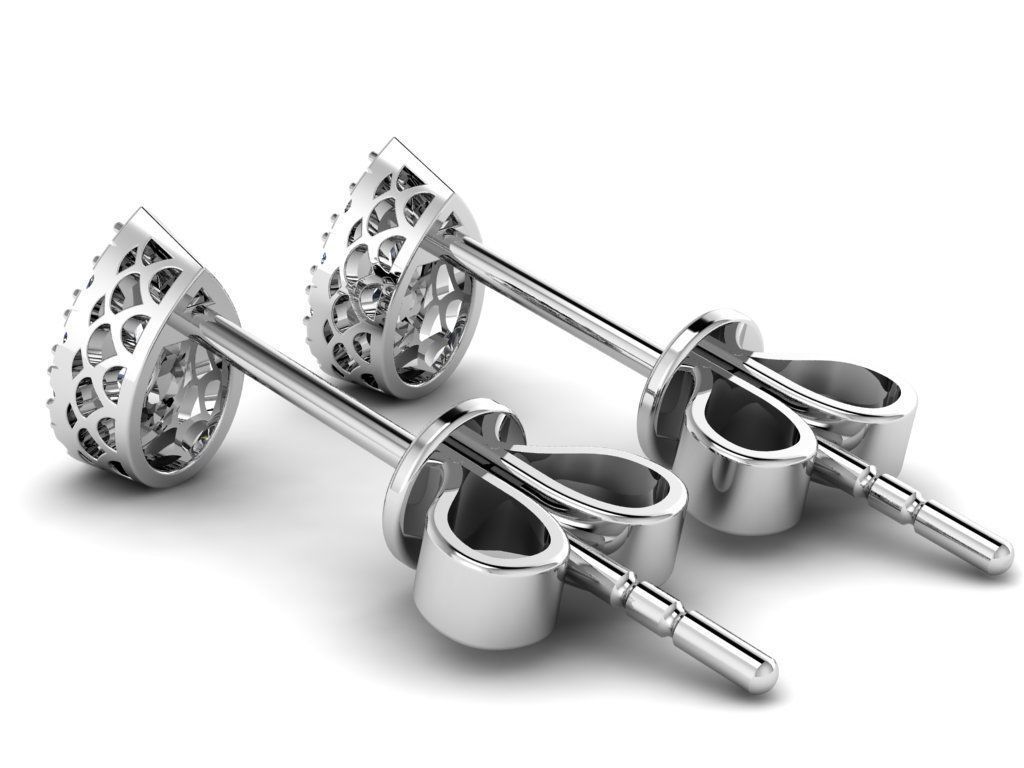 Diamond Jewelry Earring 4x2mm STONE 010 3D print model_24