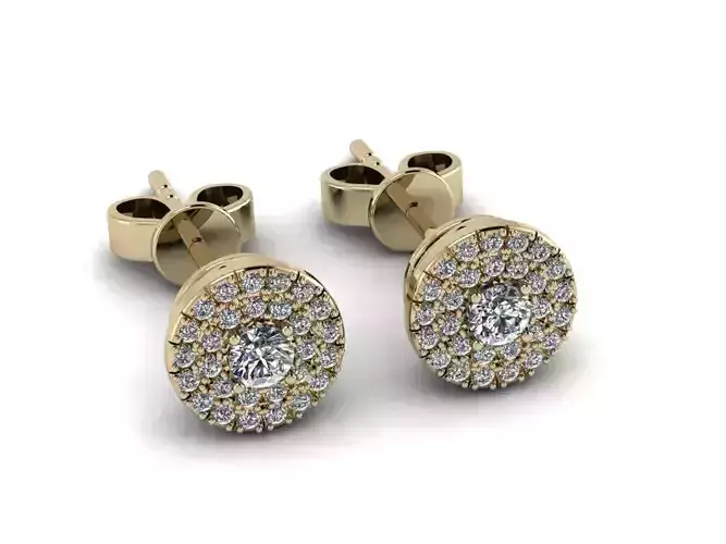 Diamond Jewelry Earring 3mm STONE 013 3D print model