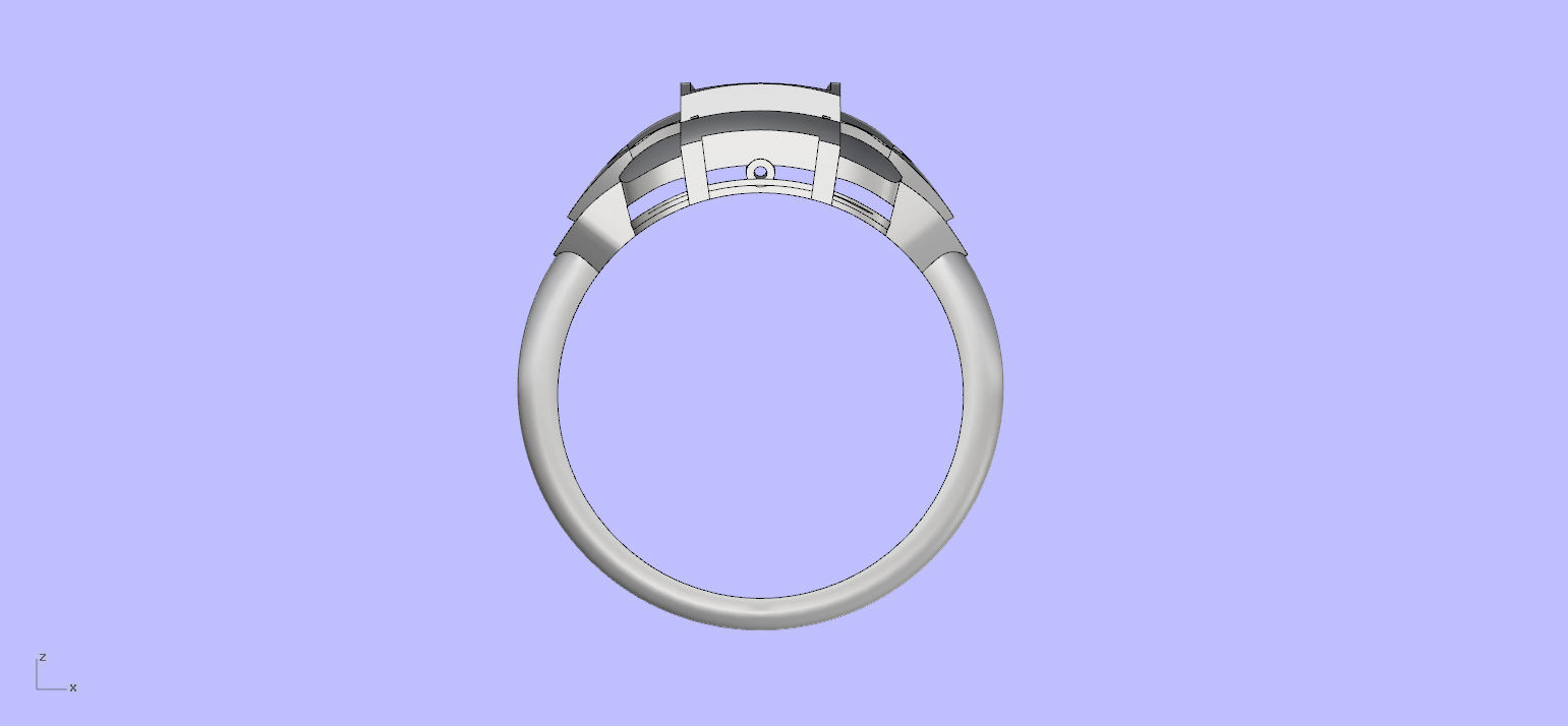 Antique Engangement Ring 3D print model_1