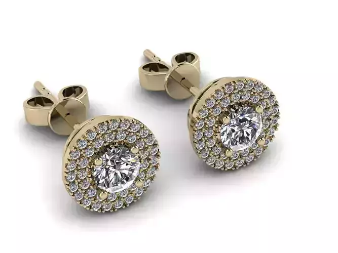 Diamond Jewelry Earring 5mm STONE 015 3D print model