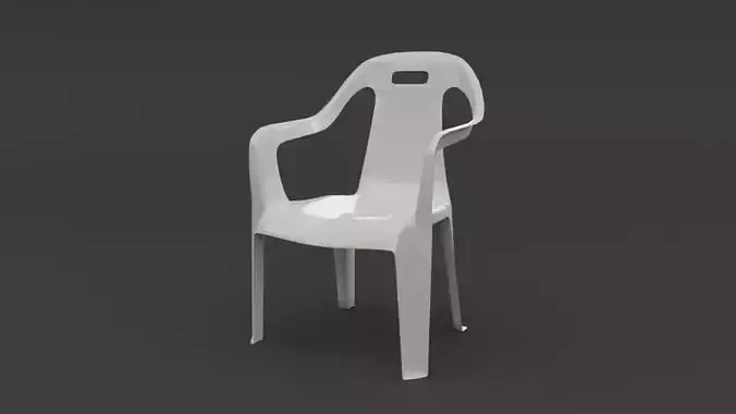 Plastic chair Free 3D model